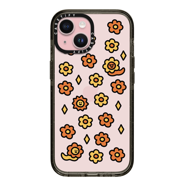 SHAO SHAO x CASETiFY iPhone 15 ケース ブラック インパクトケース Slow Life