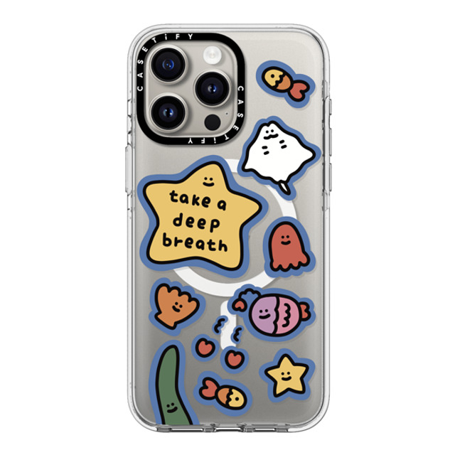 SHAO SHAO x CASETiFY iPhone 15 Pro Max ケース クリア クリア ケース MagSafe対応 TAKE A DEEP BREATH BY SHAO SHAO