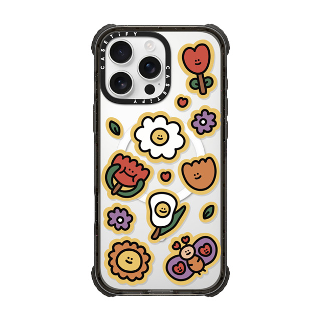 SHAO SHAO x CASETiFY iPhone 16 Pro Max ケース Sticker,Floral ブラック ウルトラ インパクトケース MagSafe 対応 BLOOMING FLOWERS BY SHAO SHAO Father's Day SHAO SHAO x CASETiFY iPhone 16 Pro Max ケース Sticker,Floral ブラック ウルトラ インパクトケース MagSafe 対応 BLOOMING FLOWERS BY SHAO SHAO Father's Day