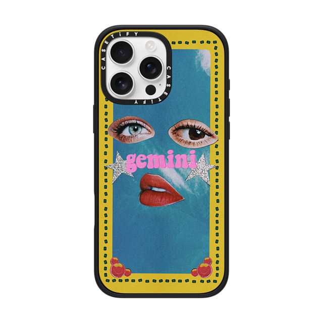 Valheria Rocha x CASETiFY iPhone 16 Pro Max Case Matte Black Impact Case MagSafe Compatible Gemini Valheria Rocha x CASETiFY iPhone 16 Pro Max Case Matte Black Impact Case MagSafe Compatible Gemini
