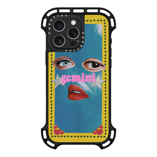 Valheria Rocha x CASETiFY iPhone 16 Pro Max Case Black ウルトラ バウンスケース MagSafe対応 Gemini Valheria Rocha x CASETiFY iPhone 16 Pro Max Case Black ウルトラ バウンスケース MagSafe対応 Gemini