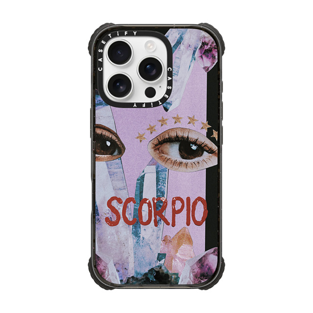 Valheria Rocha x CASETiFY iPhone 16 Pro Case Zodiac,Typography Black ウルトラ インパクトケース MagSafe 対応 Scorpio Mother's Day Valheria Rocha x CASETiFY iPhone 16 Pro Case Zodiac,Typography Black ウルトラ インパクトケース MagSafe 対応 Scorpio Mother's Day