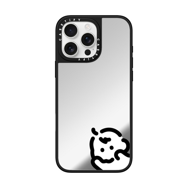 Muramatsushiori x CASETiFY iPhone 16 Pro Max Case Cartoon,Line Art Silver on Black ミラーケース MagSafe対応 I wanna go your side-3 by muramatsushiori Mother's Day Muramatsushiori x CASETiFY iPhone 16 Pro Max Case Cartoon,Line Art Silver on Black ミラーケース MagSafe対応 I wanna go your side-3 by muramatsushiori Mother's Day