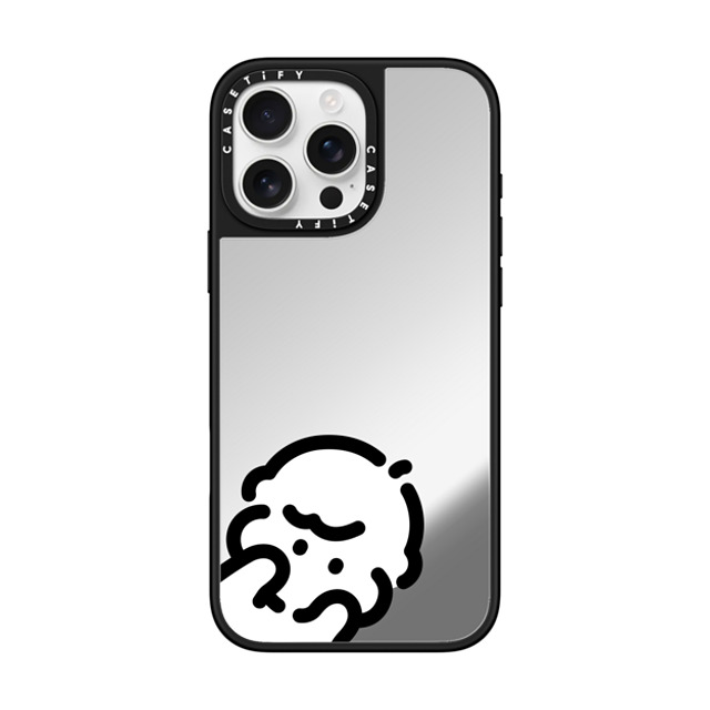 Muramatsushiori x CASETiFY iPhone 16 Pro Max ケース Cartoon,Line Art Silver on Black ミラーケース MagSafe対応 I wanna go your side-1 by muramatsushiori Father's Day Muramatsushiori x CASETiFY iPhone 16 Pro Max ケース Cartoon,Line Art Silver on Black ミラーケース MagSafe対応 I wanna go your side-1 by muramatsushiori Father's Day
