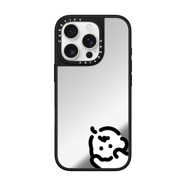 Muramatsushiori x CASETiFY iPhone 16 Pro Case Cartoon,Line Art Silver on Black ミラーケース MagSafe対応 I wanna go your side-3 by muramatsushiori Mother's Day Muramatsushiori x CASETiFY iPhone 16 Pro Case Cartoon,Line Art Silver on Black ミラーケース MagSafe対応 I wanna go your side-3 by muramatsushiori Mother's Day