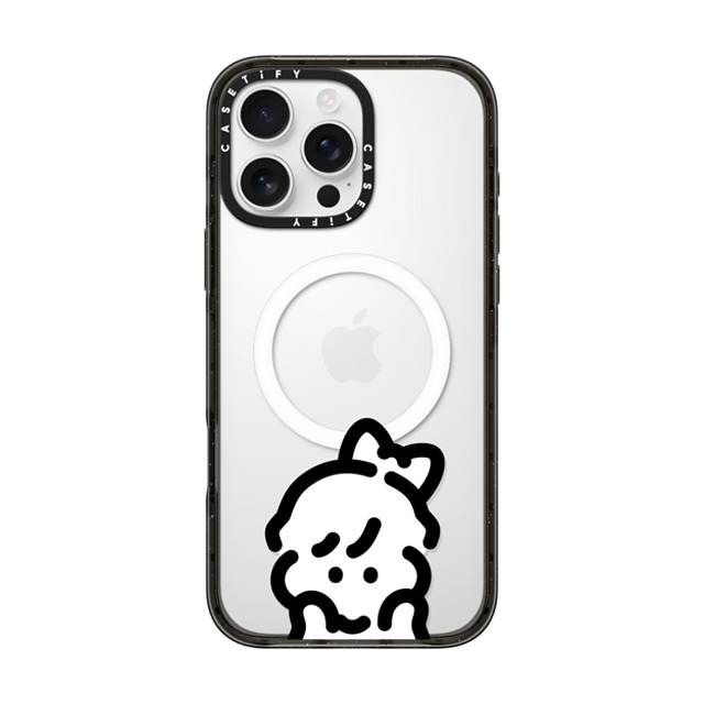 Muramatsushiori x CASETiFY iPhone 16 Pro Max ケース ブラック インパクトケース MagSafe対応 I wanna go your side-2 by muramatsushiori