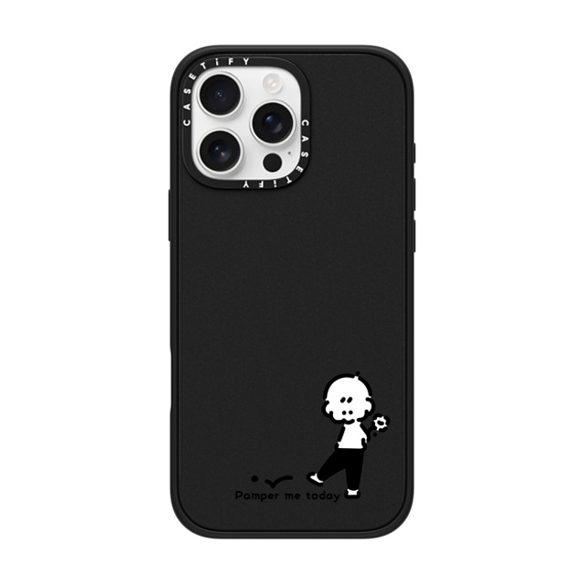 Muramatsushiori x CASETiFY iPhone 16 Pro Max Case Cartoon,Monochrome マットブラック Impact Case MagSafe Compatible Pamper me today - muramatsushiori Mother's Day Muramatsushiori x CASETiFY iPhone 16 Pro Max Case Cartoon,Monochrome マットブラック Impact Case MagSafe Compatible Pamper me today - muramatsushiori Mother's Day
