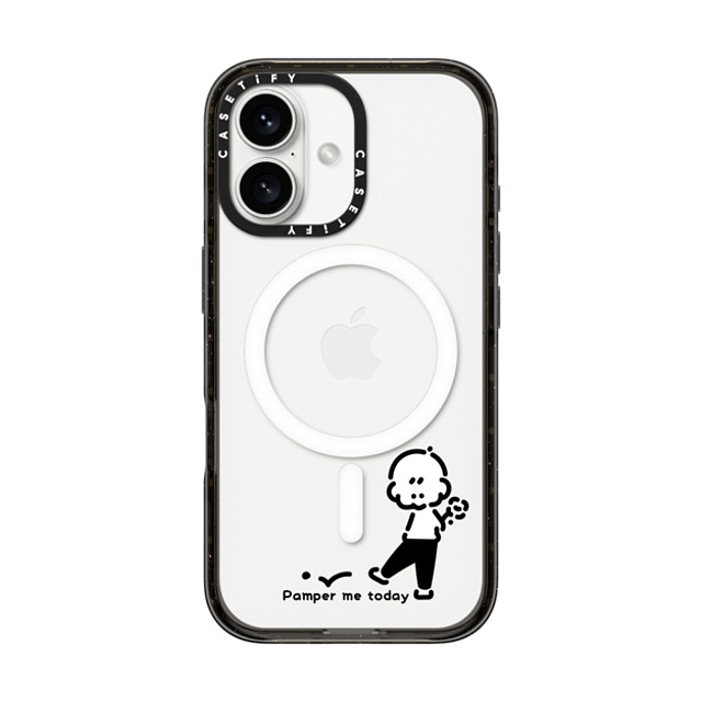 Muramatsushiori x CASETiFY iPhone 16 Case Cartoon,Monochrome Black Impact Case MagSafe Compatible Pamper me today - muramatsushiori Mother's Day Muramatsushiori x CASETiFY iPhone 16 Case Cartoon,Monochrome Black Impact Case MagSafe Compatible Pamper me today - muramatsushiori Mother's Day
