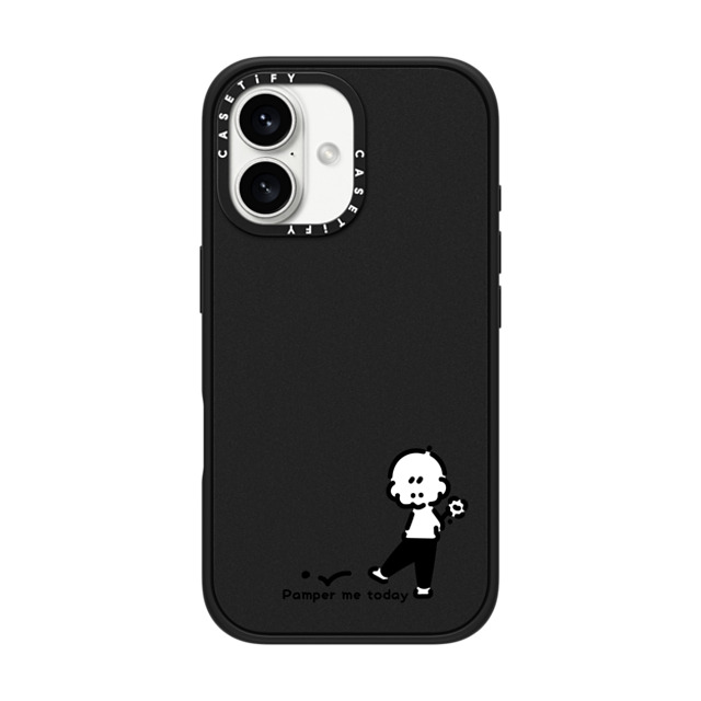 Muramatsushiori x CASETiFY iPhone 16 ケース Cartoon,Monochrome マットブラック インパクトケース MagSafe対応 Pamper me today - muramatsushiori Father's Day Muramatsushiori x CASETiFY iPhone 16 ケース Cartoon,Monochrome マットブラック インパクトケース MagSafe対応 Pamper me today - muramatsushiori Father's Day