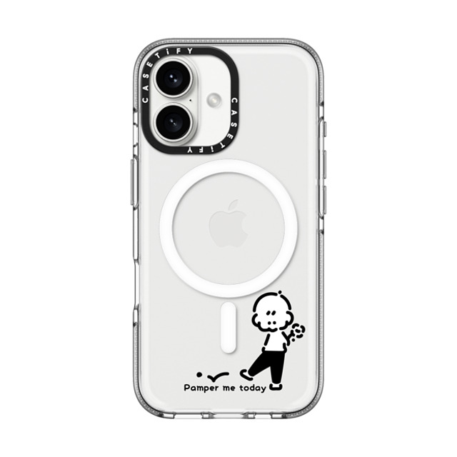 Muramatsushiori x CASETiFY iPhone 16 ケース Cartoon,Monochrome クリア クリア ケース MagSafe対応 Pamper me today - muramatsushiori Father's Day Muramatsushiori x CASETiFY iPhone 16 ケース Cartoon,Monochrome クリア クリア ケース MagSafe対応 Pamper me today - muramatsushiori Father's Day