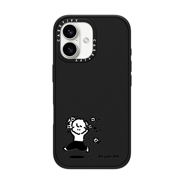 Muramatsushiori x CASETiFY iPhone 16 Case Cartoon,Monochrome Matte Black Impact Case MagSafe Compatible As you like - muramatsushiori Father's Day Muramatsushiori x CASETiFY iPhone 16 Case Cartoon,Monochrome Matte Black Impact Case MagSafe Compatible As you like - muramatsushiori Father's Day