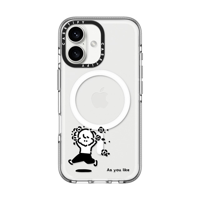 Muramatsushiori x CASETiFY iPhone 16 ケース Cartoon,Monochrome クリア クリア ケース MagSafe対応 As you like - muramatsushiori Father's Day Muramatsushiori x CASETiFY iPhone 16 ケース Cartoon,Monochrome クリア クリア ケース MagSafe対応 As you like - muramatsushiori Father's Day