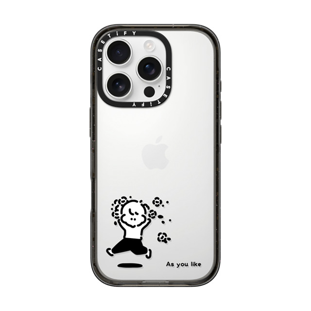 Muramatsushiori x CASETiFY iPhone 16 Pro ケース Cartoon,Monochrome ブラック インパクトケース As you like - muramatsushiori Father's Day Muramatsushiori x CASETiFY iPhone 16 Pro ケース Cartoon,Monochrome ブラック インパクトケース As you like - muramatsushiori Father's Day