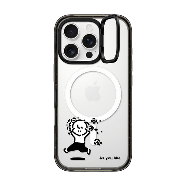 Muramatsushiori x CASETiFY iPhone 16 Pro Case Cartoon,Monochrome Black インパクトリングスタンドケース MagSafe対応 As you like - muramatsushiori Father's Day Muramatsushiori x CASETiFY iPhone 16 Pro Case Cartoon,Monochrome Black インパクトリングスタンドケース MagSafe対応 As you like - muramatsushiori Father's Day