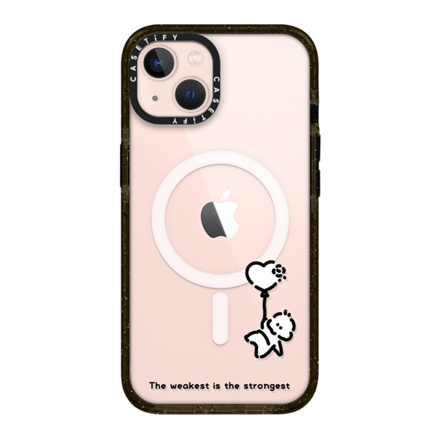 Muramatsushiori x CASETiFY iPhone 13 ケース ブラック インパクトケース MagSafe対応 The weakest is the strongest - muramatsushiori