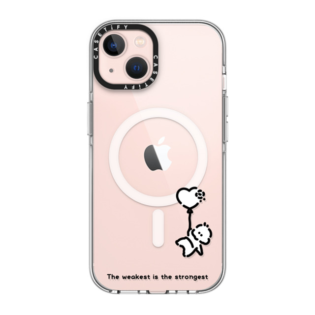 Muramatsushiori x CASETiFY iPhone 13 ケース クリア クリア ケース MagSafe対応 The weakest is the strongest - muramatsushiori