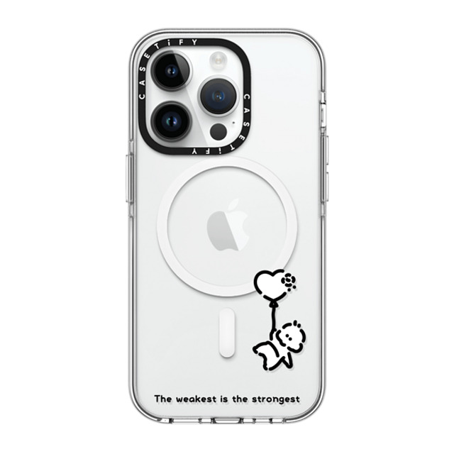 Muramatsushiori x CASETiFY iPhone 14 Pro ケース クリア クリア ケース MagSafe対応 The weakest is the strongest - muramatsushiori