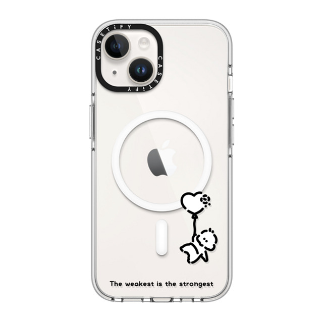 Muramatsushiori x CASETiFY iPhone 14 ケース クリア クリア ケース MagSafe対応 The weakest is the strongest - muramatsushiori