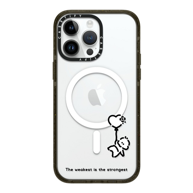 Muramatsushiori x CASETiFY iPhone 14 Pro Max ケース ブラック インパクトケース MagSafe対応 The weakest is the strongest - muramatsushiori