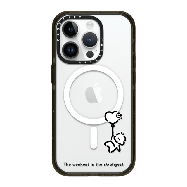 Muramatsushiori x CASETiFY iPhone 14 Pro ケース ブラック インパクトケース MagSafe対応 The weakest is the strongest - muramatsushiori