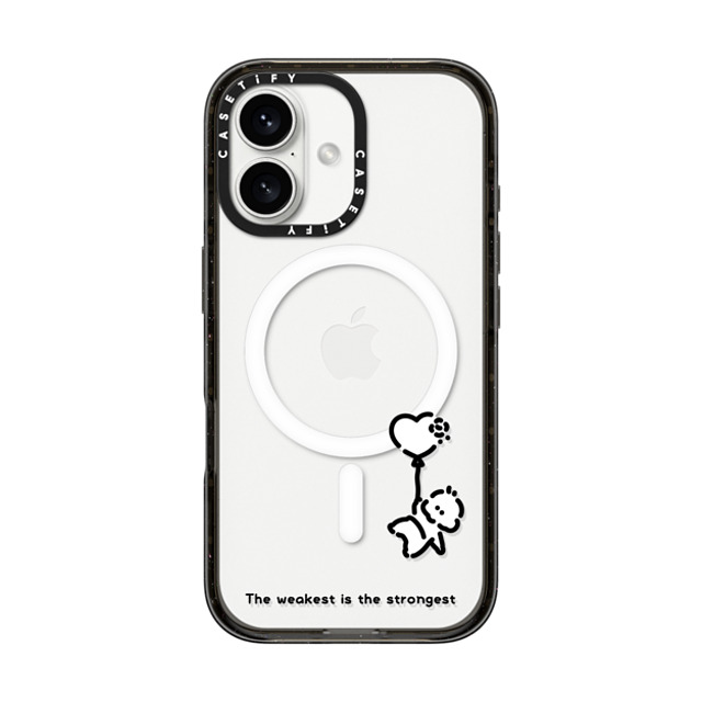 Muramatsushiori x CASETiFY iPhone 16 ケース ブラック インパクトケース MagSafe対応 The weakest is the strongest - muramatsushiori