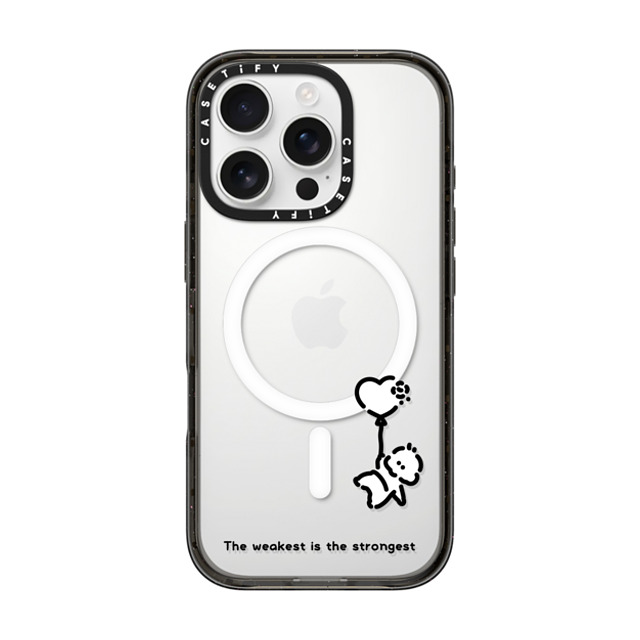 Muramatsushiori x CASETiFY iPhone 16 Pro ケース ブラック インパクトケース MagSafe対応 The weakest is the strongest - muramatsushiori