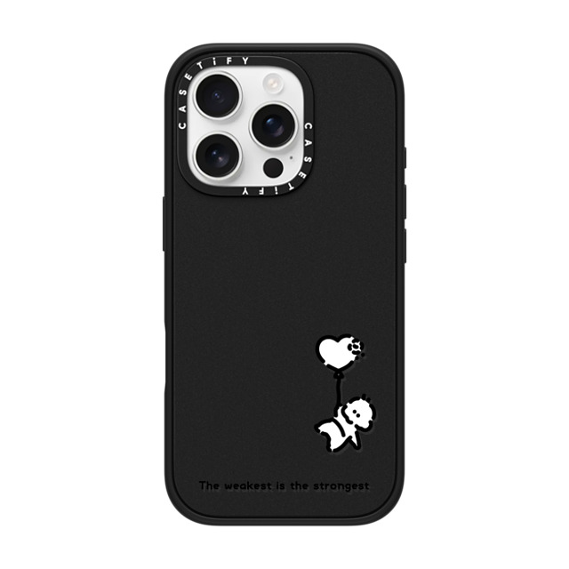 Muramatsushiori x CASETiFY iPhone 16 Pro ケース マットブラック インパクトケース MagSafe対応 The weakest is the strongest - muramatsushiori