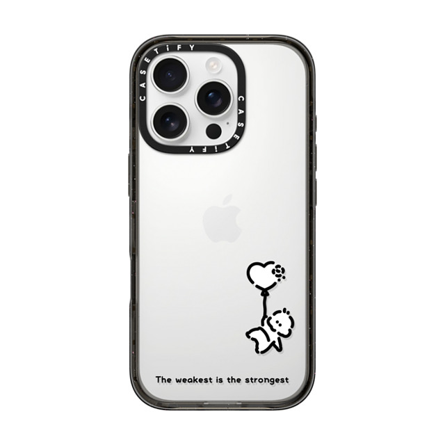 Muramatsushiori x CASETiFY iPhone 16 Pro ケース ブラック インパクトケース The weakest is the strongest - muramatsushiori