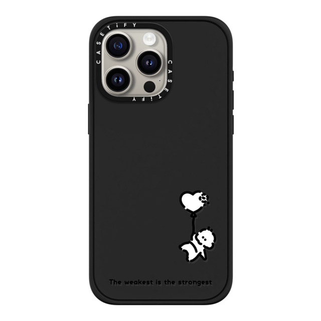 Muramatsushiori x CASETiFY iPhone 15 Pro Max ケース マットブラック インパクトケース MagSafe対応 The weakest is the strongest - muramatsushiori