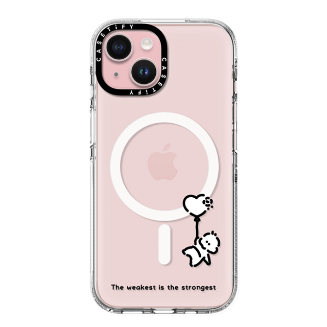 Muramatsushiori x CASETiFY iPhone 15 ケース クリア クリア ケース MagSafe対応 The weakest is the strongest - muramatsushiori