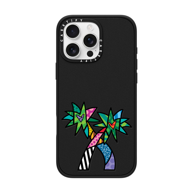 Romero Britto x CASETiFY iPhone 16 Pro Max Case Cartoon,Nature Matte Black Impact Case MagSafe Compatible PARADISE BY ROMERO BRITTO Father's Day Romero Britto x CASETiFY iPhone 16 Pro Max Case Cartoon,Nature Matte Black Impact Case MagSafe Compatible PARADISE BY ROMERO BRITTO Father's Day