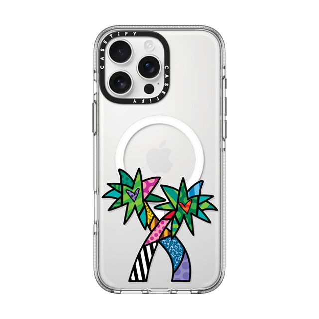 Romero Britto x CASETiFY iPhone 16 Pro Max ケース Cartoon,Nature クリア クリア ケース MagSafe対応 PARADISE BY ROMERO BRITTO Father's Day Romero Britto x CASETiFY iPhone 16 Pro Max ケース Cartoon,Nature クリア クリア ケース MagSafe対応 PARADISE BY ROMERO BRITTO Father's Day