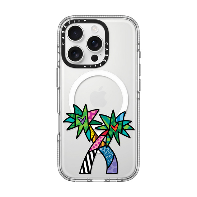 Romero Britto x CASETiFY iPhone 16 Pro ケース Cartoon,Nature クリア クリア ケース MagSafe対応 PARADISE BY ROMERO BRITTO Father's Day Romero Britto x CASETiFY iPhone 16 Pro ケース Cartoon,Nature クリア クリア ケース MagSafe対応 PARADISE BY ROMERO BRITTO Father's Day