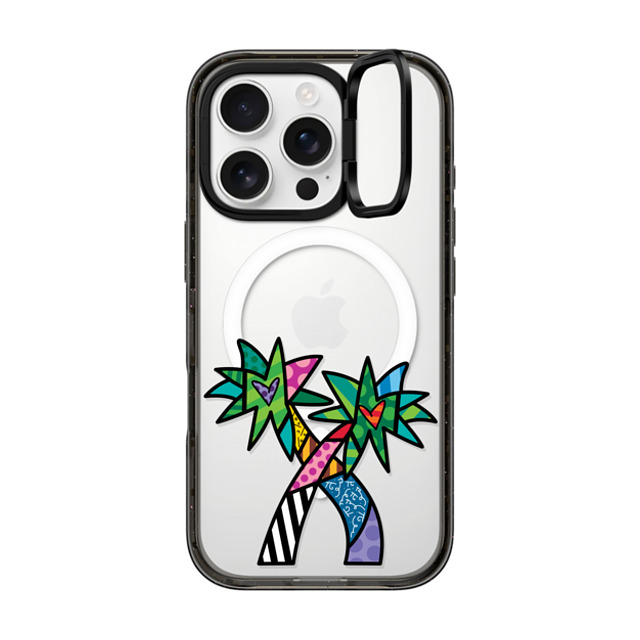 Romero Britto x CASETiFY iPhone 16 Pro Case Cartoon,Nature Black インパクトリングスタンドケース MagSafe対応 PARADISE BY ROMERO BRITTO Father's Day Romero Britto x CASETiFY iPhone 16 Pro Case Cartoon,Nature Black インパクトリングスタンドケース MagSafe対応 PARADISE BY ROMERO BRITTO Father's Day