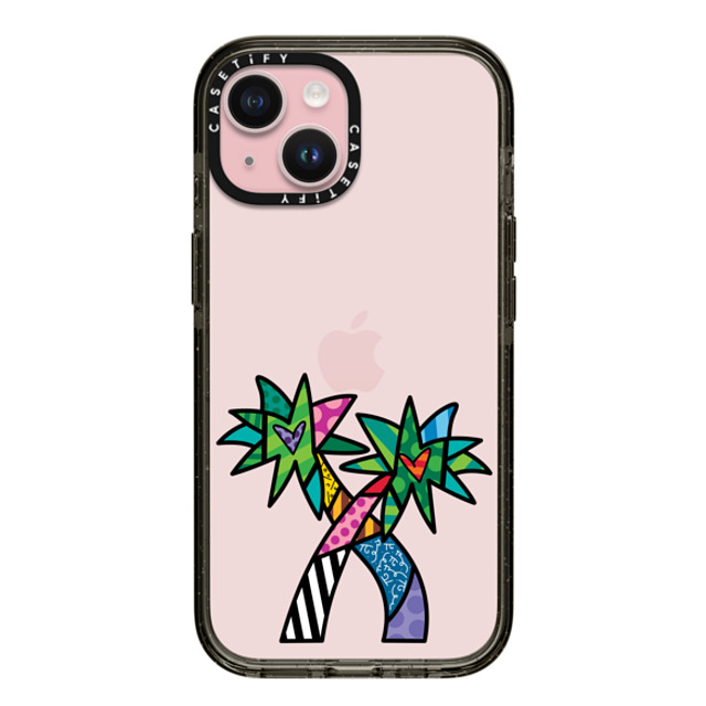 Romero Britto x CASETiFY iPhone 15 ケース Cartoon,Nature ブラック インパクトケース PARADISE BY ROMERO BRITTO Father's Day Romero Britto x CASETiFY iPhone 15 ケース Cartoon,Nature ブラック インパクトケース PARADISE BY ROMERO BRITTO Father's Day