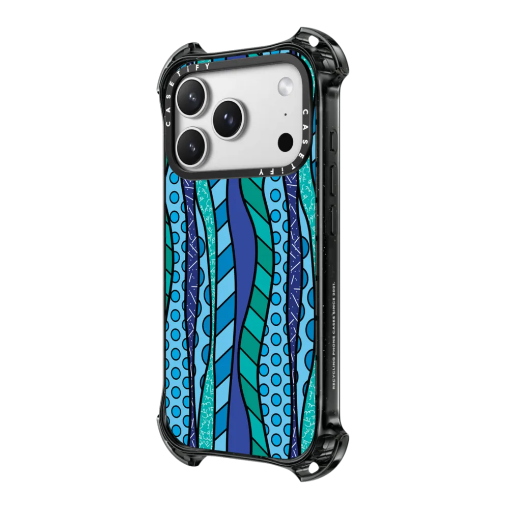 Bounce iPhone 17 Pro Max Case MagSafe Compatible - WAVES BY ROMERO BRITTO