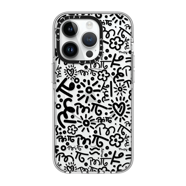 Romero Britto x CASETiFY iPhone 14 Pro Case Clear Clear Case MagSafe Compatible GRAFFITI WHITE BY ROMERO BRITTO Romero Britto x CASETiFY iPhone 14 Pro Case Clear Clear Case MagSafe Compatible GRAFFITI WHITE BY ROMERO BRITTO