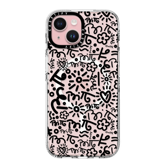 Romero Britto x CASETiFY iPhone 15 Case Clear Clear Case MagSafe Compatible GRAFFITI WHITE BY ROMERO BRITTO Romero Britto x CASETiFY iPhone 15 Case Clear Clear Case MagSafe Compatible GRAFFITI WHITE BY ROMERO BRITTO