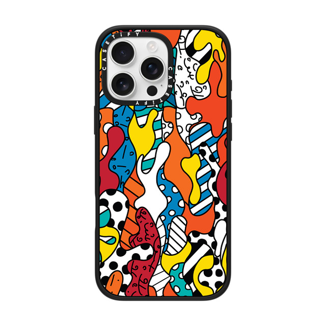 Romero Britto x CASETiFY iPhone 16 Pro Max ケース Geometric,Abstract マットブラック インパクトケース MagSafe対応 CAMOUFLAGE BY ROMERO BRITTO Father's Day Romero Britto x CASETiFY iPhone 16 Pro Max ケース Geometric,Abstract マットブラック インパクトケース MagSafe対応 CAMOUFLAGE BY ROMERO BRITTO Father's Day