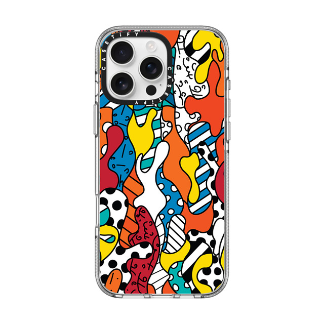 Romero Britto x CASETiFY iPhone 16 Pro Max Case Geometric,Abstract Clear Clear Case MagSafe Compatible CAMOUFLAGE BY ROMERO BRITTO Father's Day Romero Britto x CASETiFY iPhone 16 Pro Max Case Geometric,Abstract Clear Clear Case MagSafe Compatible CAMOUFLAGE BY ROMERO BRITTO Father's Day