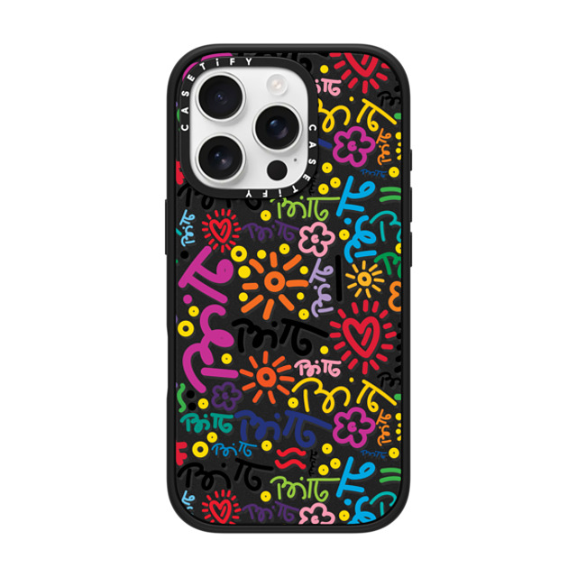 Romero Britto x CASETiFY iPhone 16 Pro Case Heart,Nature マットブラック インパクトケース MagSafe対応 GRAFFITI COLOR BY ROMERO BRITTO Mother's Day Romero Britto x CASETiFY iPhone 16 Pro Case Heart,Nature マットブラック インパクトケース MagSafe対応 GRAFFITI COLOR BY ROMERO BRITTO Mother's Day