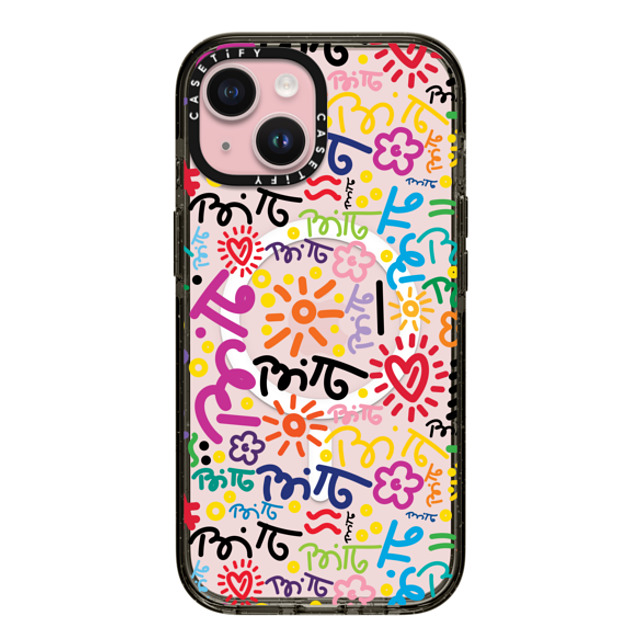 Romero Britto x CASETiFY iPhone 15 Case Heart,Nature Black Impact Case MagSafe Compatible GRAFFITI COLOR BY ROMERO BRITTO Mother's Day Romero Britto x CASETiFY iPhone 15 Case Heart,Nature Black Impact Case MagSafe Compatible GRAFFITI COLOR BY ROMERO BRITTO Mother's Day