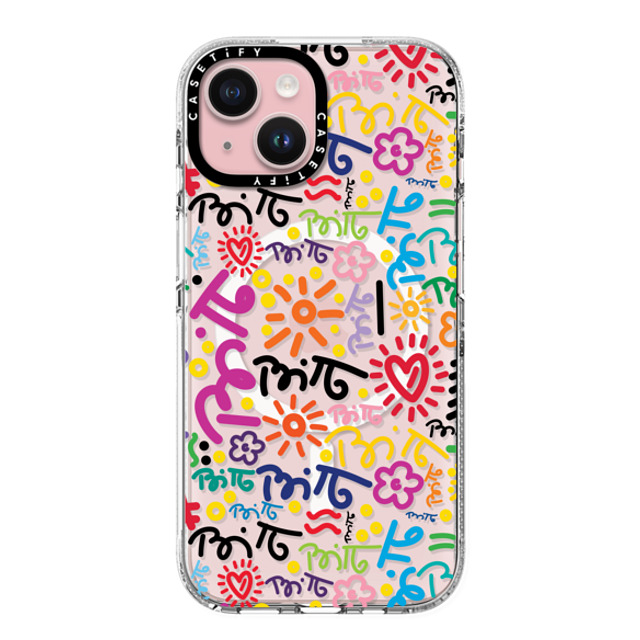 Romero Britto x CASETiFY iPhone 15 Case Heart,Nature Clear Clear Case MagSafe Compatible GRAFFITI COLOR BY ROMERO BRITTO Mother's Day Romero Britto x CASETiFY iPhone 15 Case Heart,Nature Clear Clear Case MagSafe Compatible GRAFFITI COLOR BY ROMERO BRITTO Mother's Day