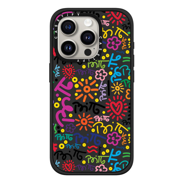 Romero Britto x CASETiFY iPhone 15 Pro Case Heart,Nature マットブラック Impact Case MagSafe Compatible GRAFFITI COLOR BY ROMERO BRITTO Mother's Day Romero Britto x CASETiFY iPhone 15 Pro Case Heart,Nature マットブラック Impact Case MagSafe Compatible GRAFFITI COLOR BY ROMERO BRITTO Mother's Day