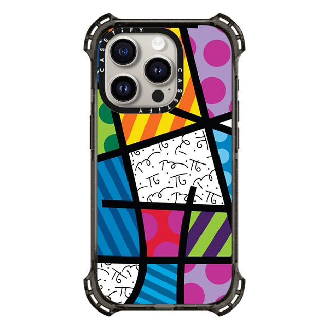 Romero Britto x CASETiFY iPhone 15 Pro Case Black バウンスケース COLORFUL LANDSCAPE BY ROMERO BRITTO Romero Britto x CASETiFY iPhone 15 Pro Case Black バウンスケース COLORFUL LANDSCAPE BY ROMERO BRITTO