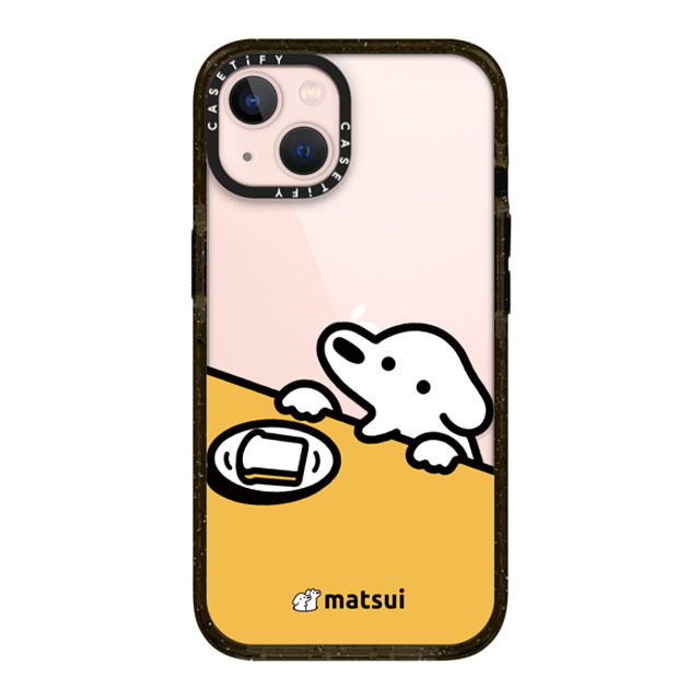 matsui x CASETiFY iPhone 13 ケース ブラック インパクトケース パン