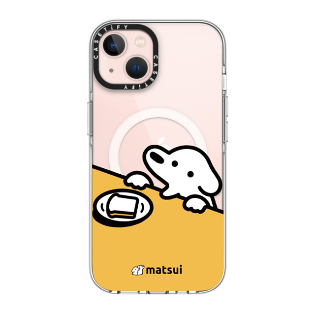 matsui x CASETiFY iPhone 13 ケース クリア クリア ケース MagSafe対応 パン