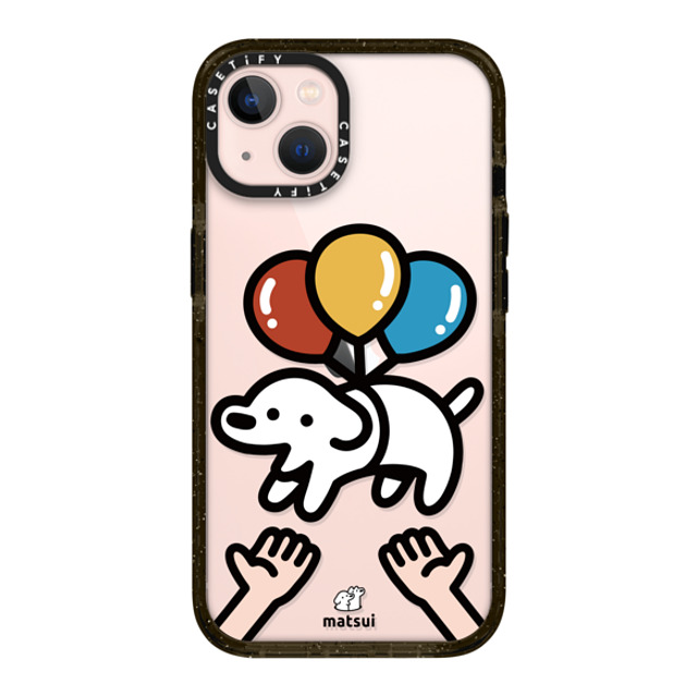 matsui x CASETiFY iPhone 13 ケース ブラック インパクトケース Catch me!