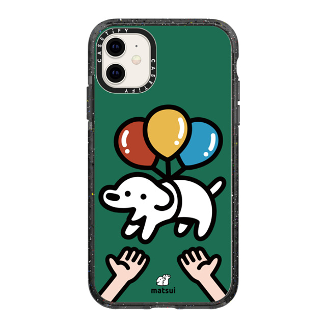 matsui x CASETiFY iPhone 11 ケース Dog,Animal ブラック インパクトケース Catch me! Back to School matsui x CASETiFY iPhone 11 ケース Dog,Animal ブラック インパクトケース Catch me! Back to School