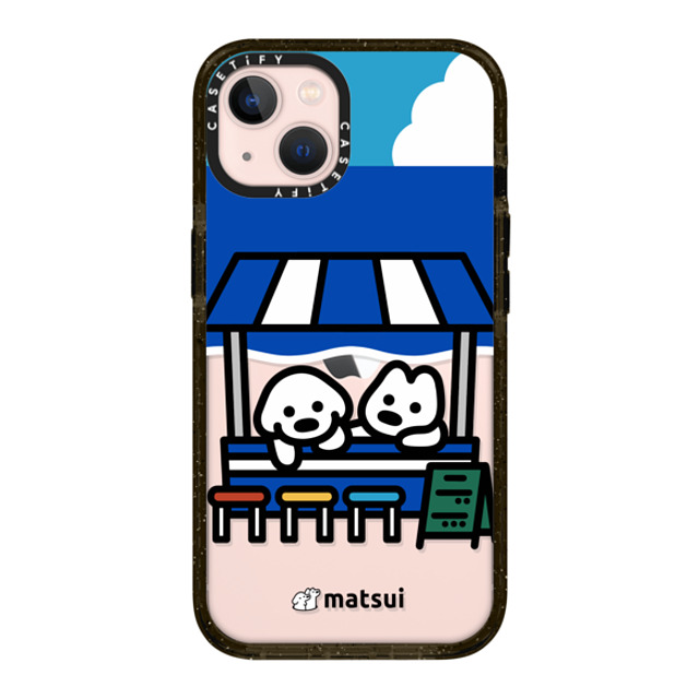 matsui x CASETiFY iPhone 13 ケース ブラック インパクトケース BEACH STORE